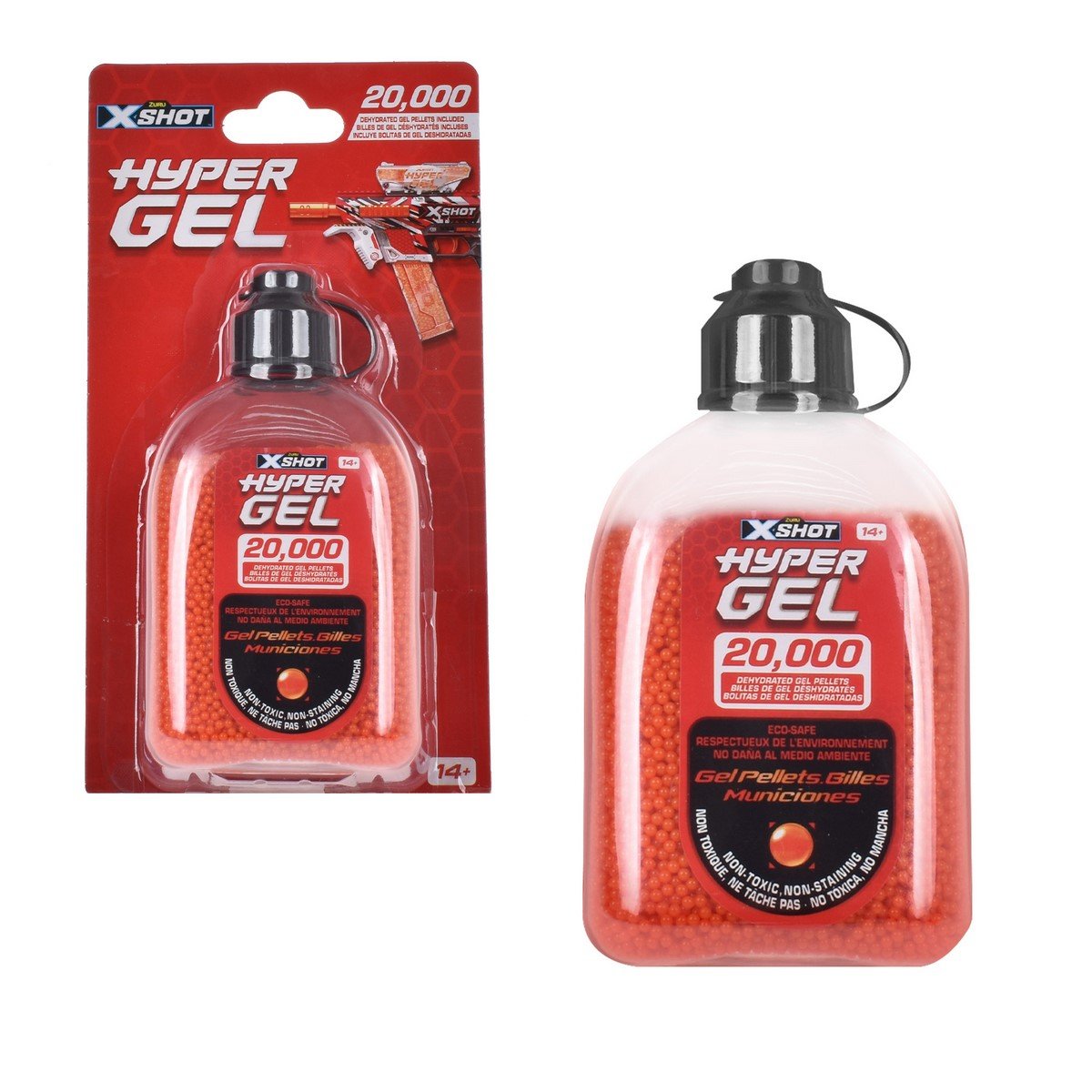 Frasco Repuesto Con 20000 Bolitas De Gel X-Shot Hidrogel Categoría: Lanzadores dardos - agua y más Tipo producto: Armas y artilugios de juguete